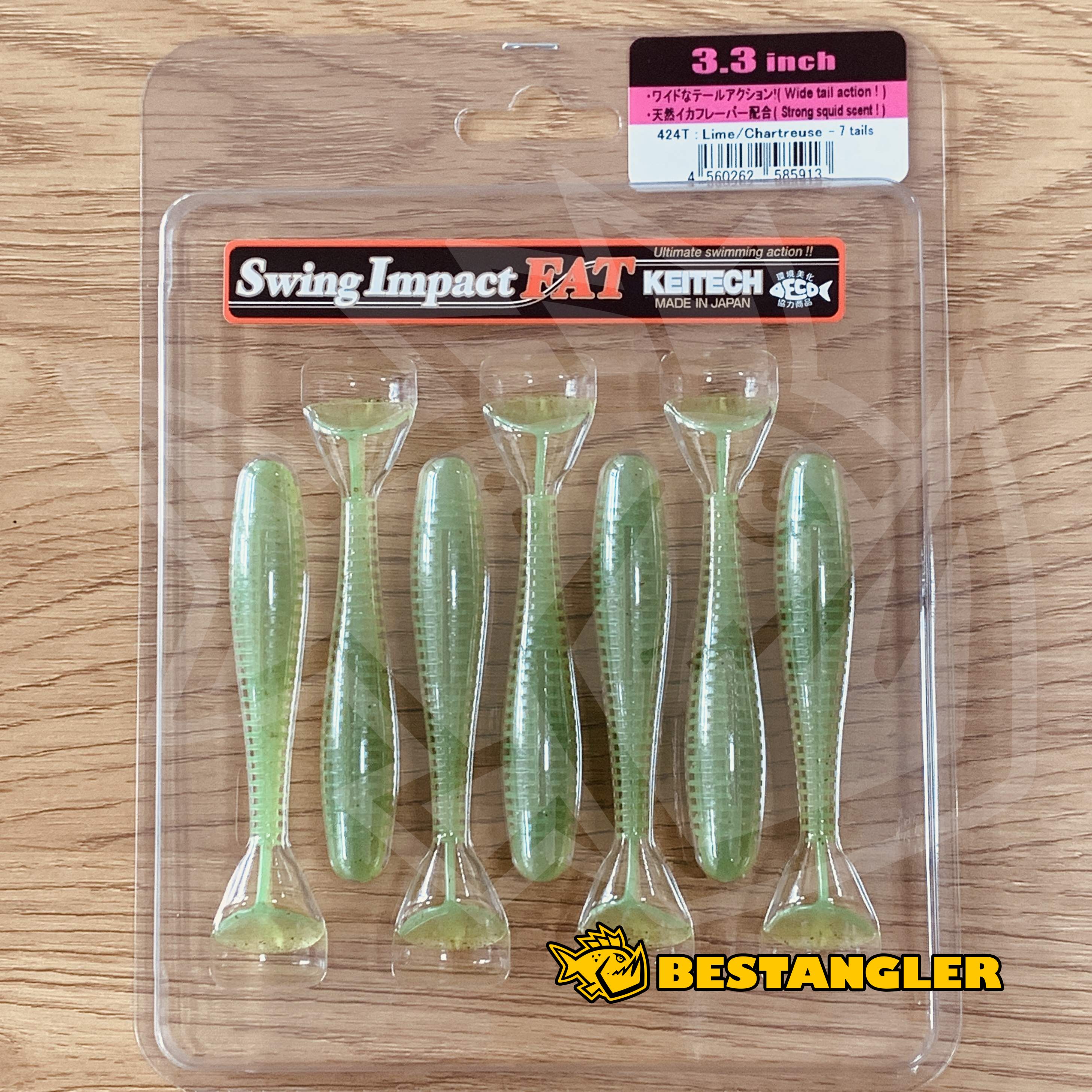 KEITECH Bass Fishing Scented Soft Bait Lure SEXY IMPACT 3.8”