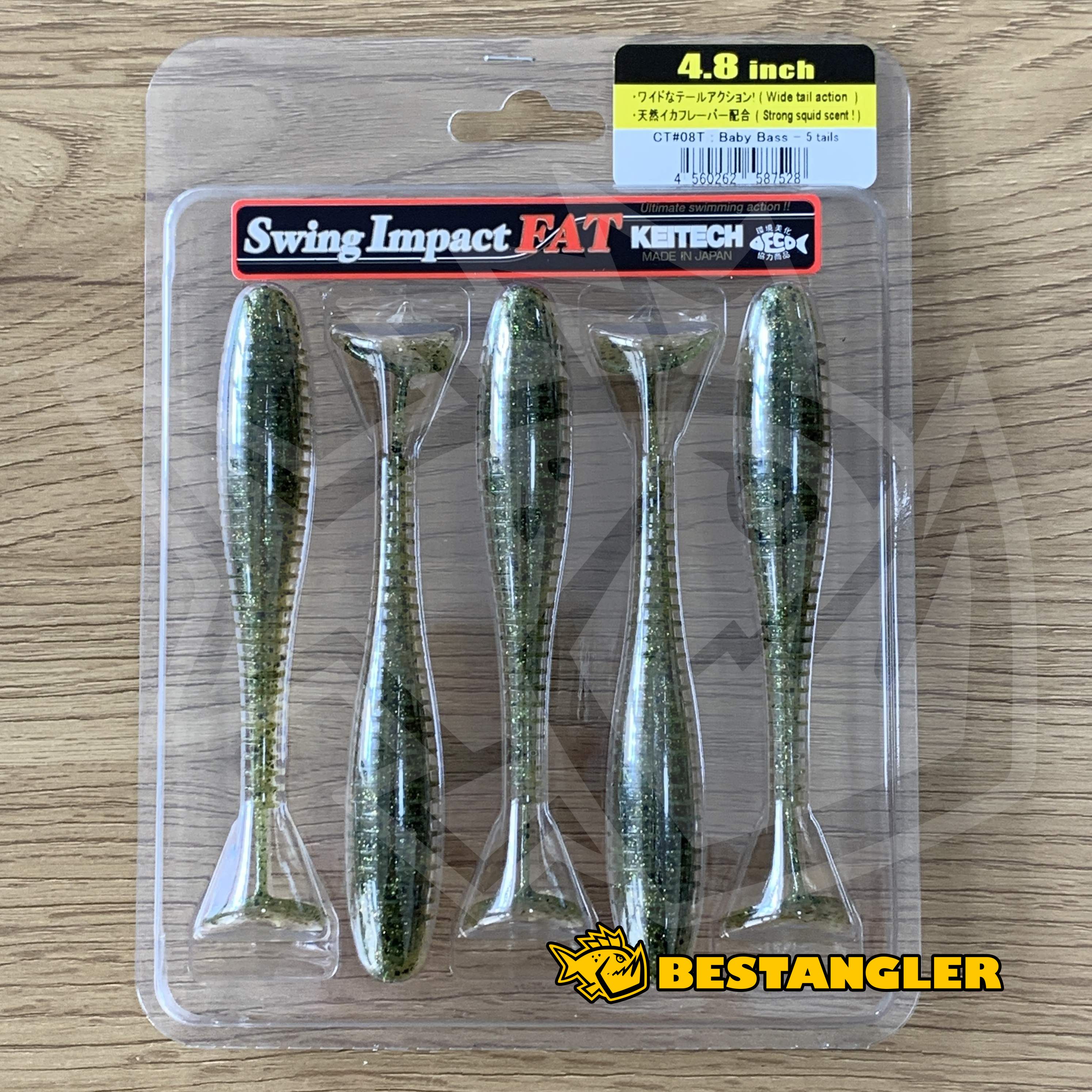 KEITECH Bass Fishing Scented Soft Bait Lure SEXY IMPACT 3.8”