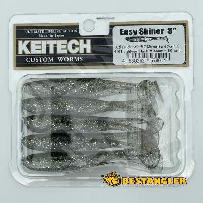 Keitech Easy Shiner 3" Silver Flash Minnow - #416