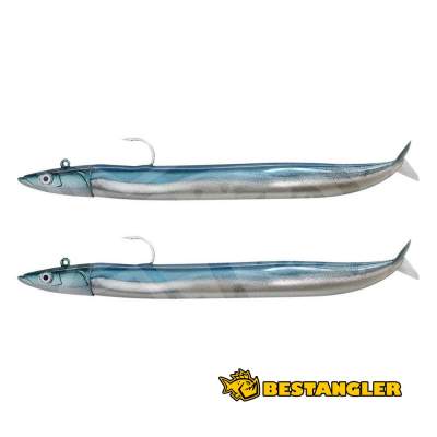 Fiiish Crazy Sand Eel n°1 100 mm Double Combo Offshore - 10g - Pearl Blue