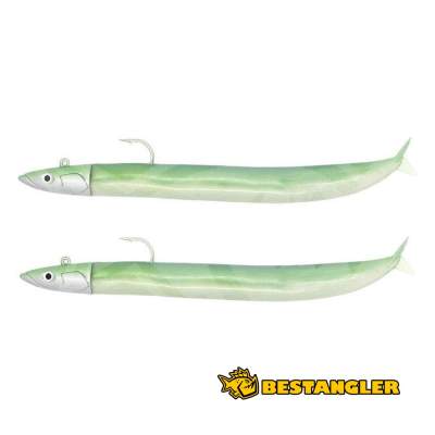 Fiiish Crazy Sand Eel n°1 100 mm Double Combo Offshore - 10g - Pearl Green - CSE5007