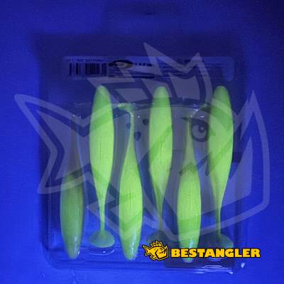 O.S.P DoLive Shad 4" SW White Fish Glow TW208 - GLOW