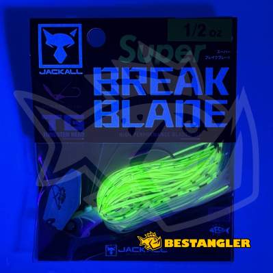 Jackall Super Break Blade 1/2 oz 14 g Chartreuse Back Pearl - UV