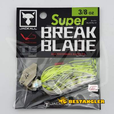 Jackall Super Break Blade 3/8 oz 10 g Chartreuse Back Pearl