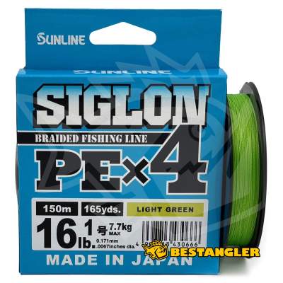 Sunline SIGLON PEx4 Light Green 150 m