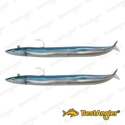 Fiiish Crazy Sand Eel n°2 120 mm Double Combo Offshore - 15g - Pearl Blue