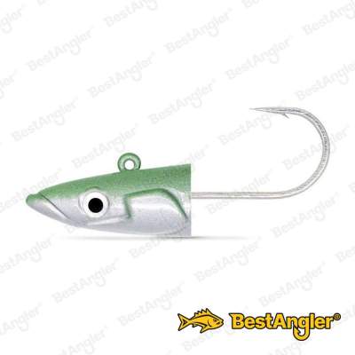 Fiiish Crazy Sand Eel n°1 100 mm Heads Offshore 2x - 10g - Pearl Green