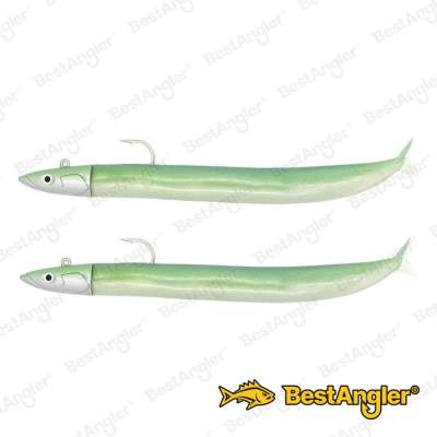 Fiiish Crazy Sand Eel n°2 120 mm Double Combo Offshore - 15g - Pearl Green