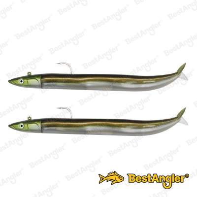 Fiiish Crazy Sand Eel n°2 120 mm Double Combo Offshore - 15g - Khaki