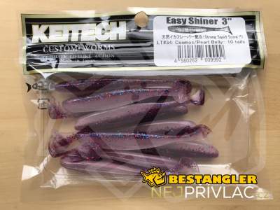 Keitech Easy Shiner 3" Cosmos / Pearl Belly - LT#34