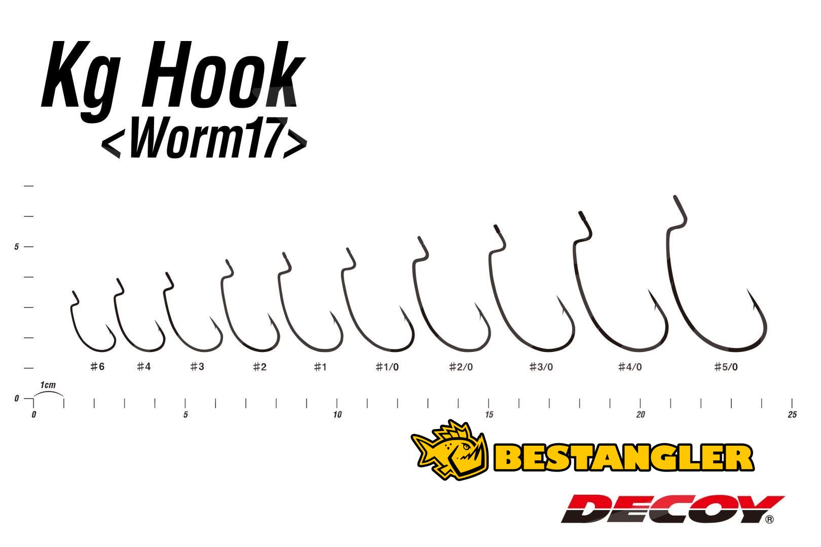 DECOY Worm 17 Kg Hook #1/0 | BESTANGLER.com