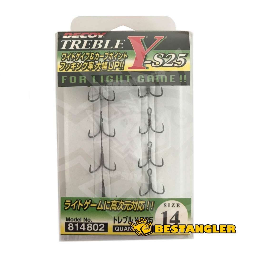 Cheap Decoy Y-S25 Treble Hook Light Game Treble Hooks Size 16 (4796)