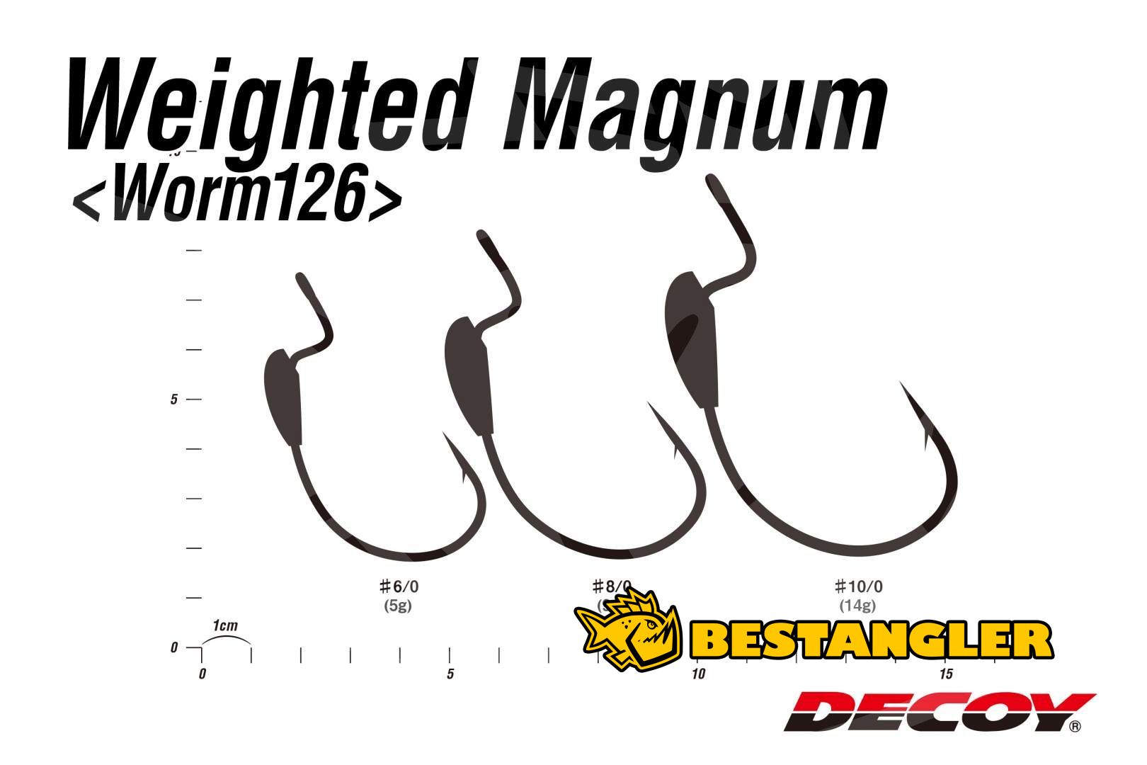 DECOY Worm 126 Weighted Magnum #6/0