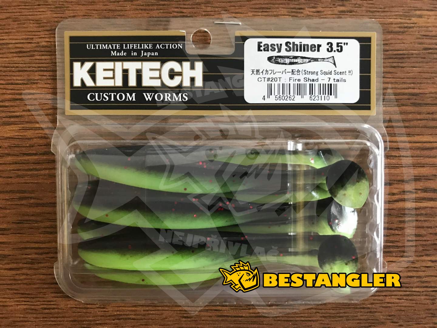 Keitech Easy Shiner 3.5 Fire Shad