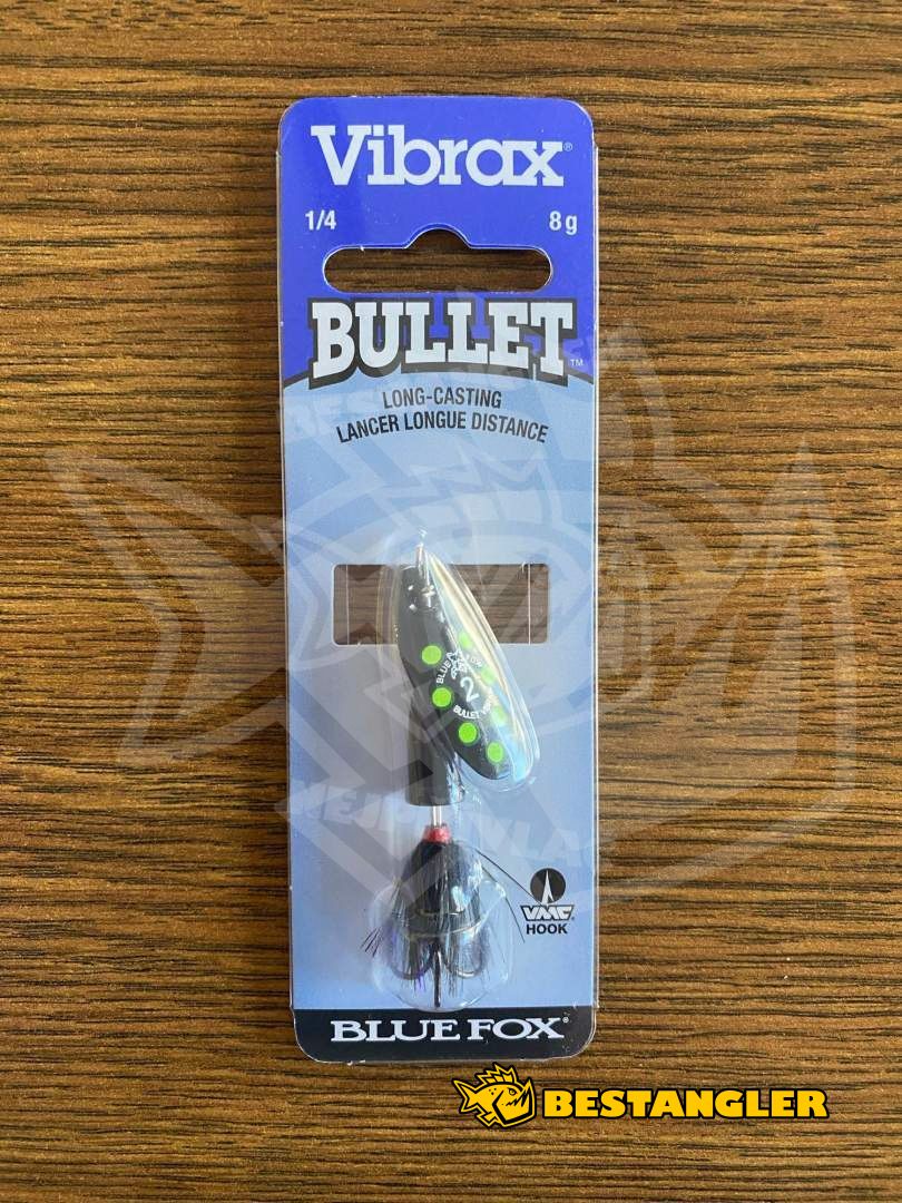  Blue Fox VBF2259 Classic Vibrax Bullet Fly Spinner, 1/4 Oz,  Gold/Brown : Fishing Hooks : Sports & Outdoors