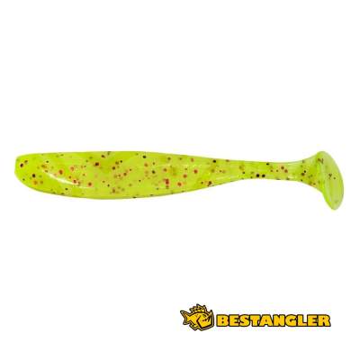 Keitech Easy Shiner 3.5" Chartreuse Red Flake - PAL#01