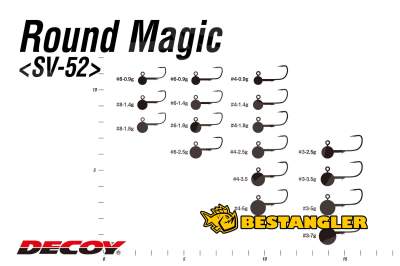 Jig heads DECOY SV-52 Round Magic #6