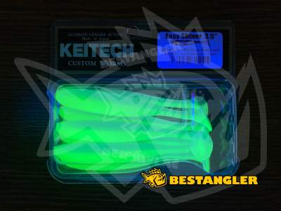 Keitech Easy Shiner 3.5" Ice Chartreuse - PAL#03 - UV