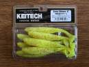 Keitech Easy Shiner 4" Chartreuse Red Flake - PAL#01