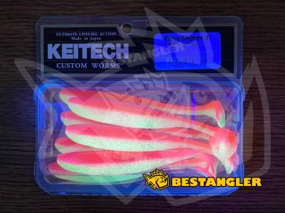 Keitech Easy Shiner 4" Glamorous Pink - PAL#14 - UV