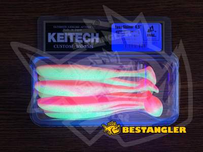 Keitech Easy Shiner 4.5" Glamorous Pink - PAL#14 - UV