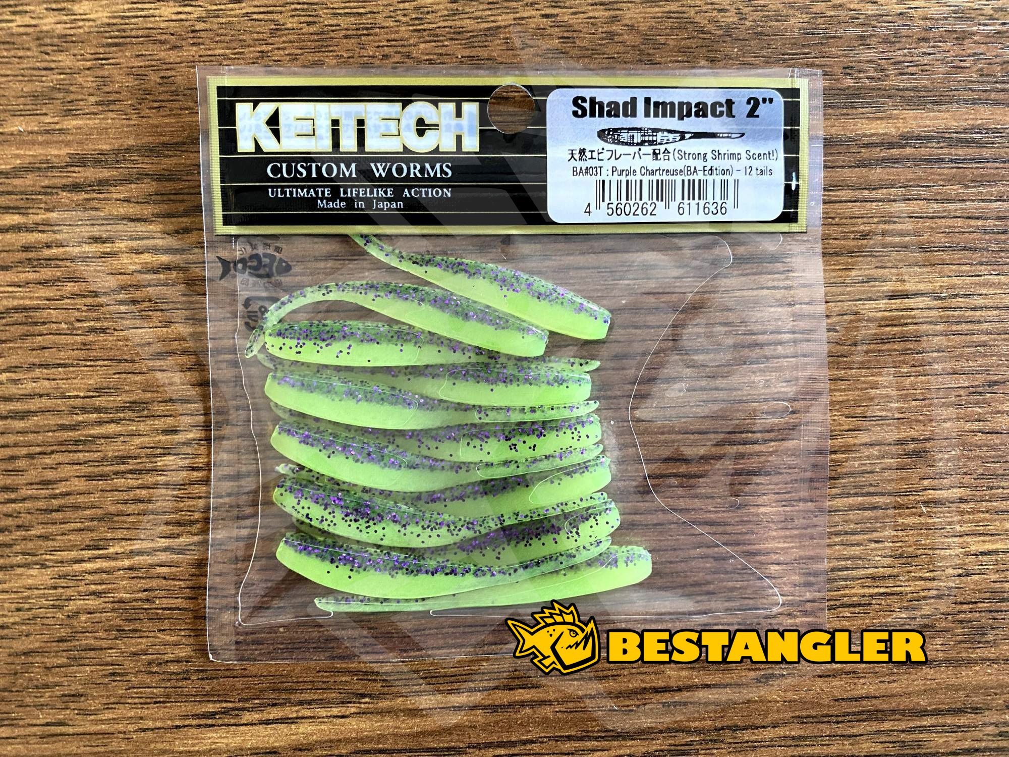 Keitech FAT Swing Impact 6.8 Purple Chartreuse