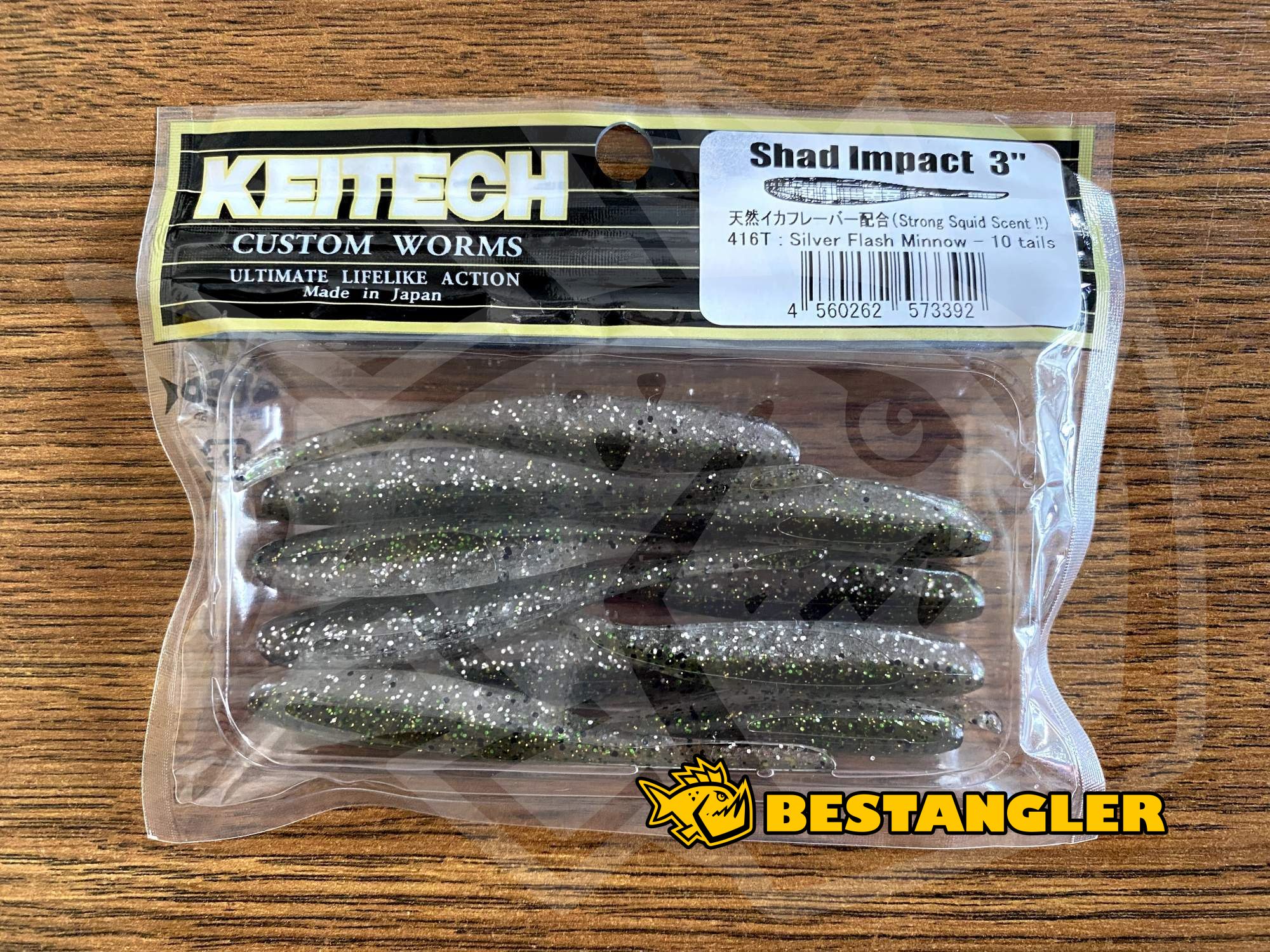 Keitech FAT Swing Impact 3.8 Hasu (Silver Shiner)