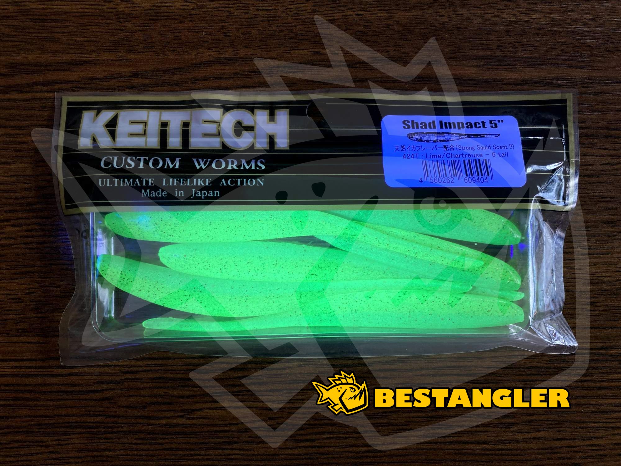 Keitech Shad Impact 5 Lime / Chartreuse 