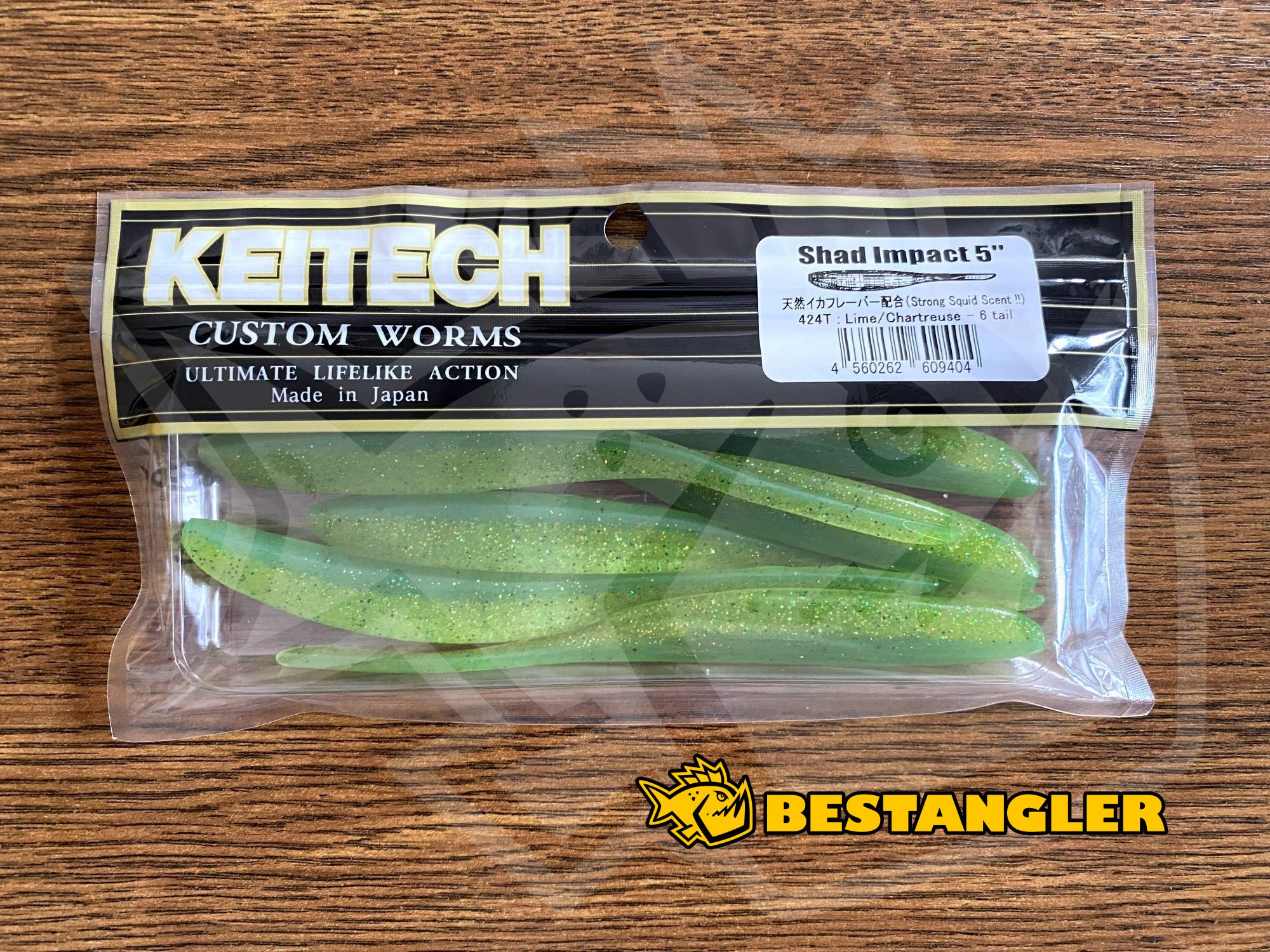 Keitech Shad Impact 5 Lime / Chartreuse