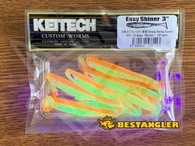 Keitech Easy Shiner 3" Orange Shiner - #441 - UV