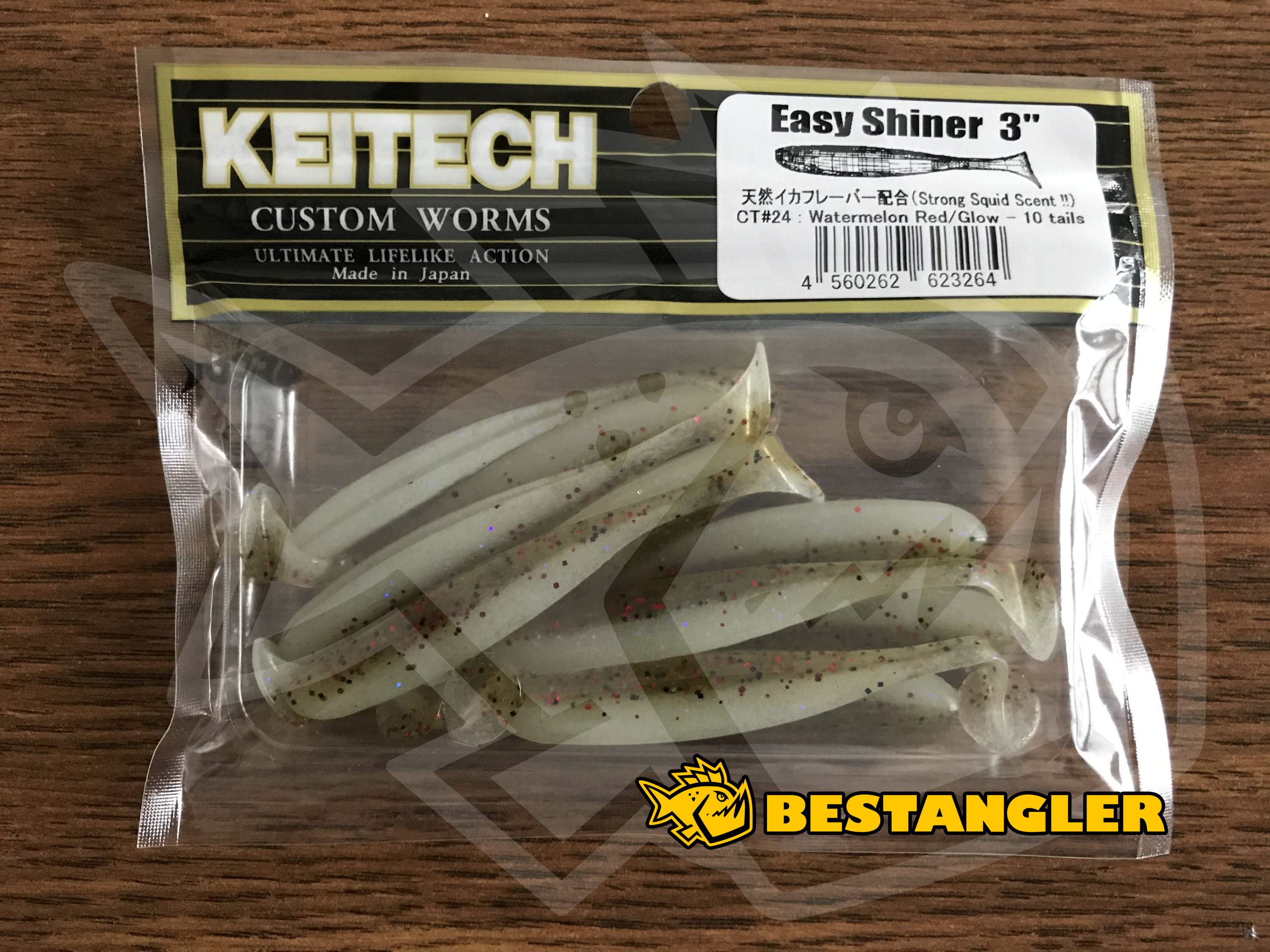 Keitech Easy Shiner 3 Watermelon Red / Glow