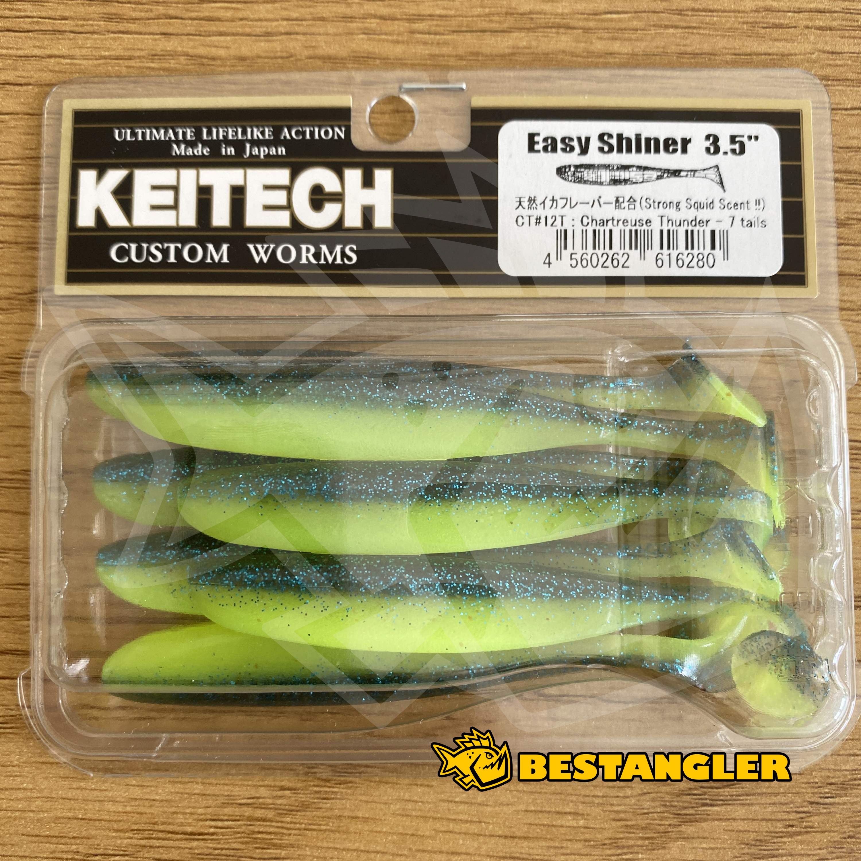 Keitech Easy Shiner 3.5 Chartreuse Thunder
