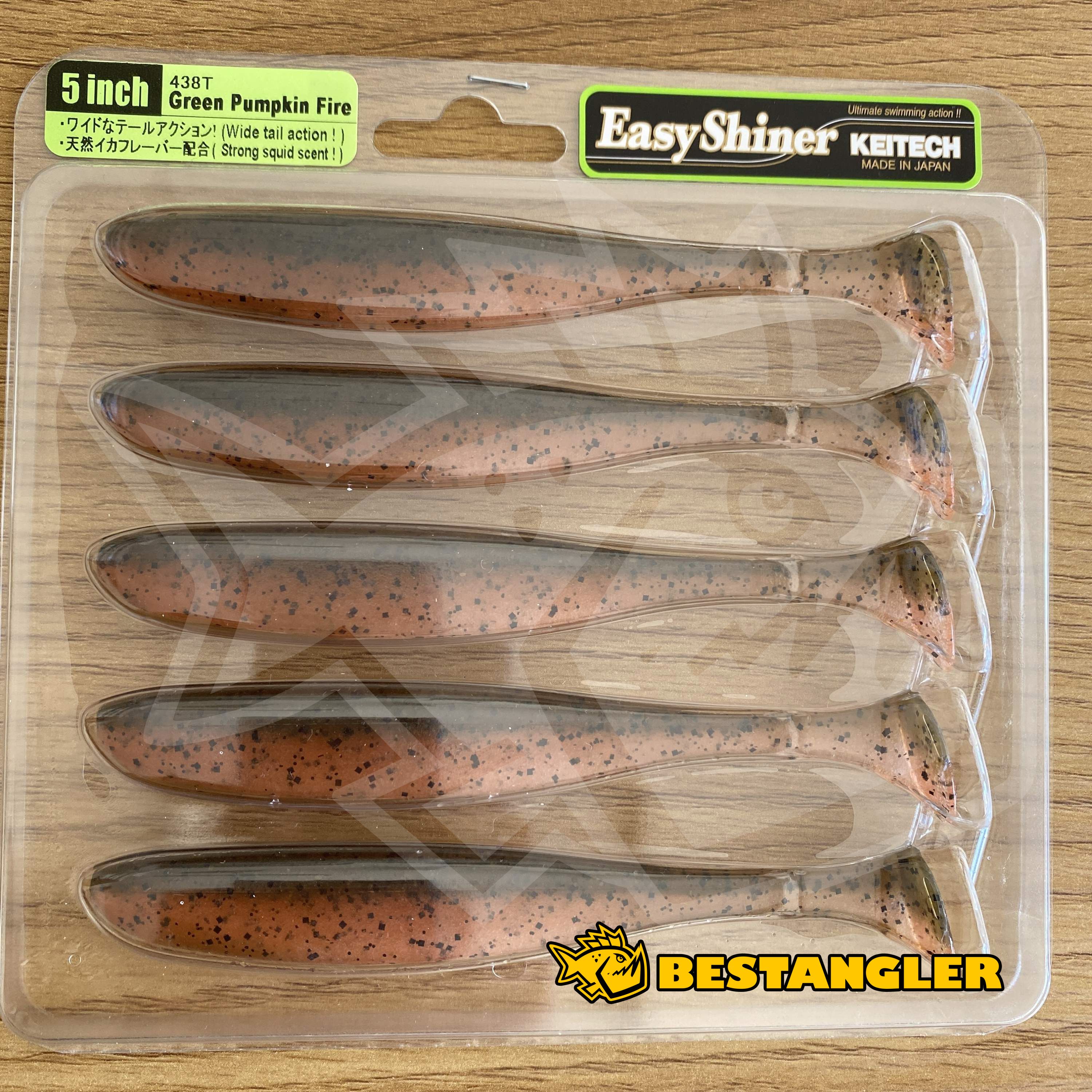 Keitech Easy Shiner 127mm 5pcs Lure Soft bait Squid scent NEW COLOURS