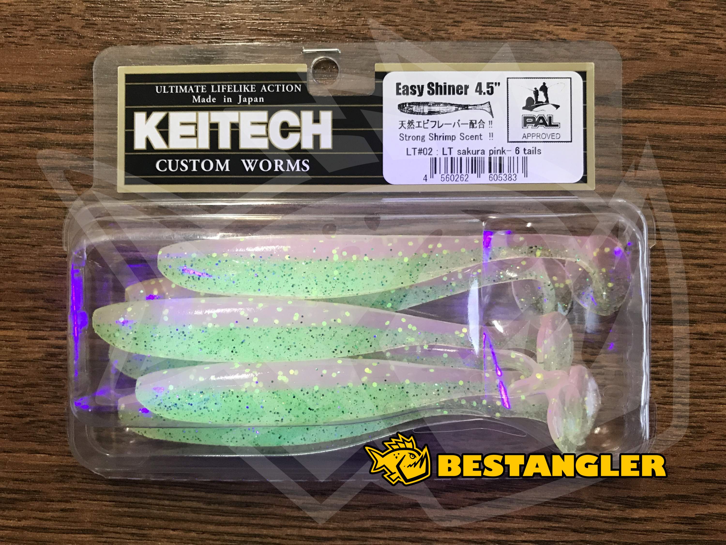 Keitech Easy Shiner 4 Purple Chartreuse