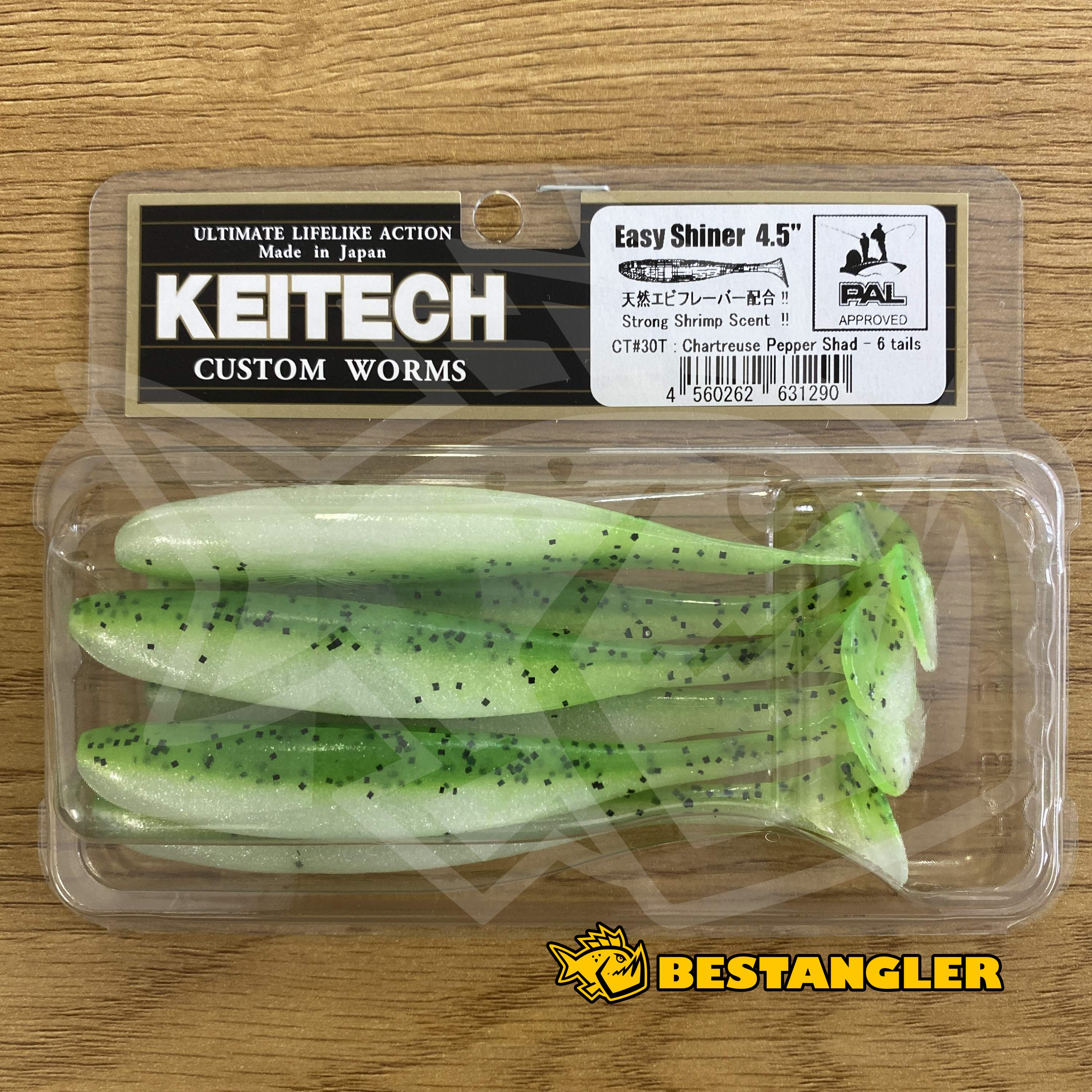 Keitech Easy Shiner 3 Green Pumpkin Pp Shad