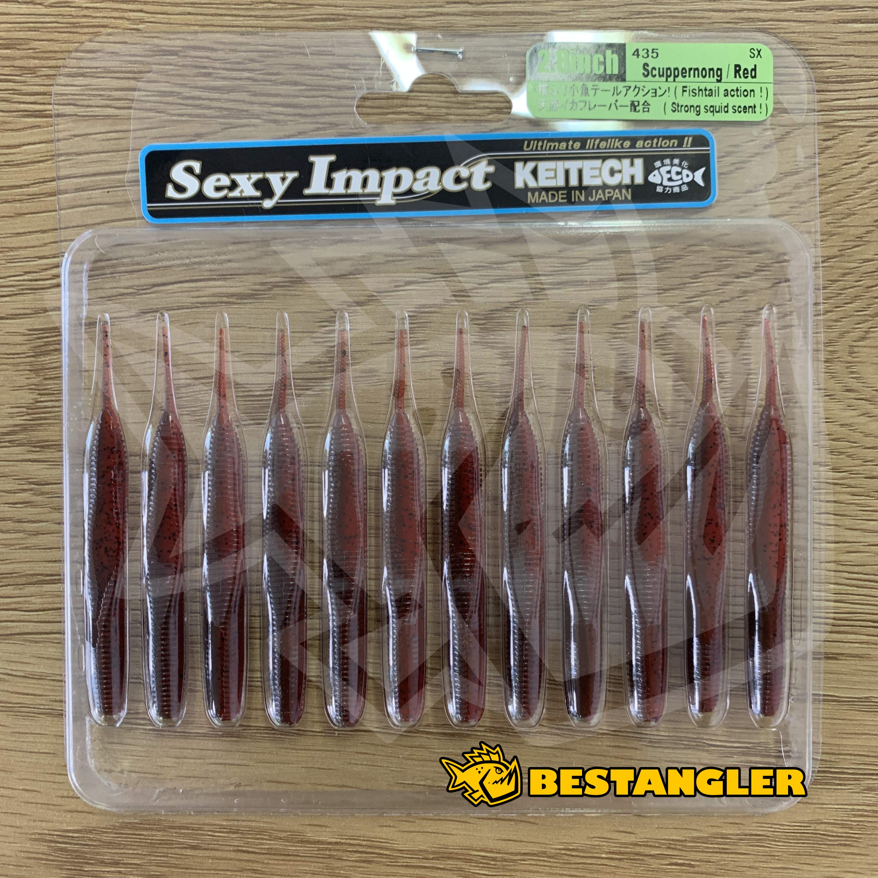 Keitech Sexy Impact 2.8 Scuppernong / Red